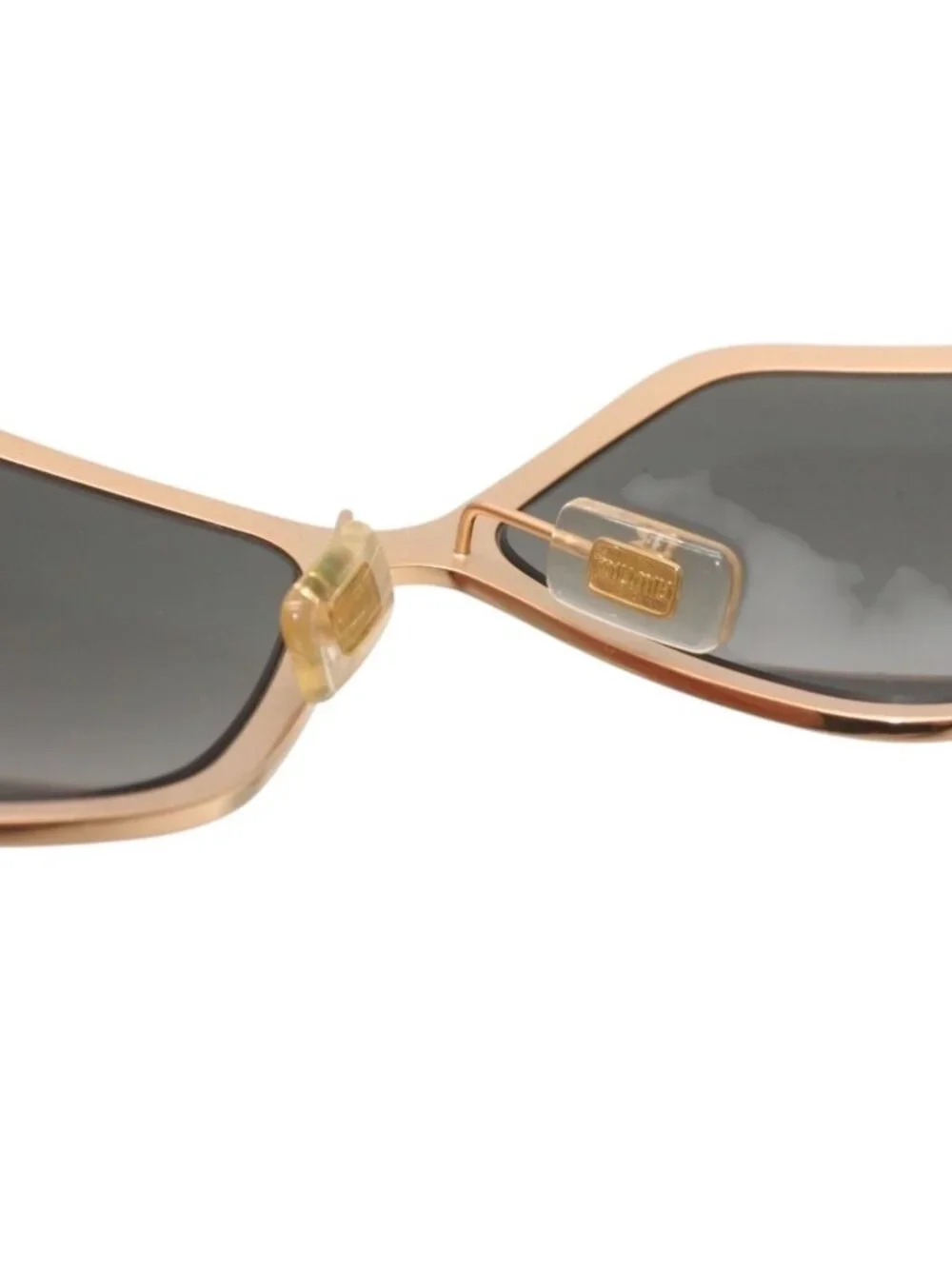 Miu Miu Sunglasses Eyewear Gold Black